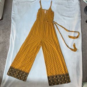 Discontinued Xhilaration yellow jumpsuit size: XS